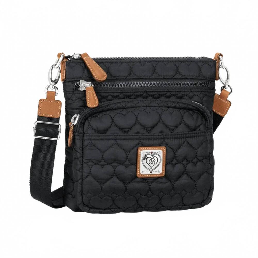 NEW BRIGHTON women's kallista messenger bag in black